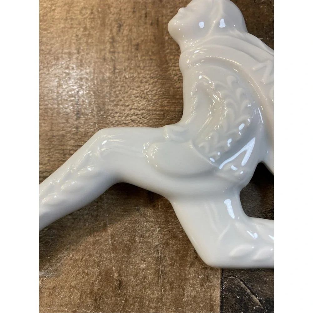 Haviland‎ Limoges France 1981 Christmas Ornament Noel Ice Skater Porcelain Vtg